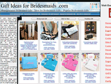 Tablet Screenshot of giftideasforbridesmaids.com